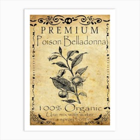 Premium Poison Belladonna Art Print