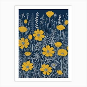 Yellow Poppies Art Print