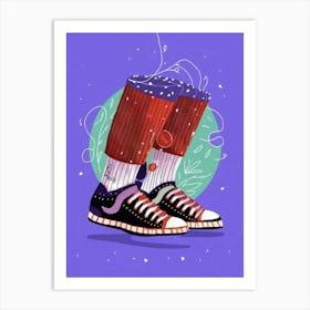 Shoes Of Sneakers Art Print