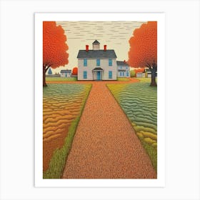 Fort Vancouver National Historic Site Fauvism Illustration 14 Art Print