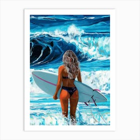 'Surfer Girl' Art Print