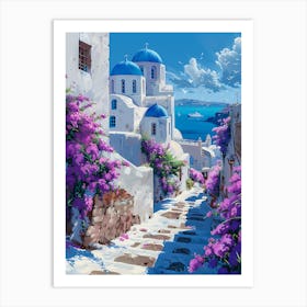 Beautiful Santorini Greece Wall Art 19 Art Print