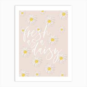 Fresh as a Daisy Multiple Daisies Peach 1 Art Print