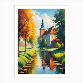 Autumn Village Art Print