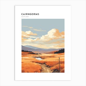 Cairngorms National Park Scotland 3 Hiking Trail Landscape Poster Art Print