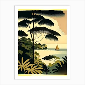 Panglao Island Philippines Rousseau Inspired Tropical Destination Art Print