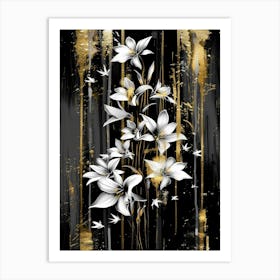 White Lilies Art Print