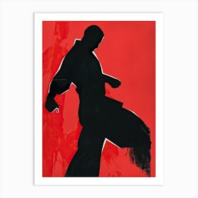 Karate, Minimalism Art Print