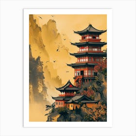 Chinese Pagoda Art Print