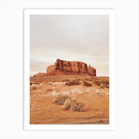 Warm Desert Mesa Art Print