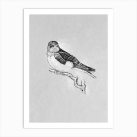 Feathered Friend No745 Aga Szafranska Art Print