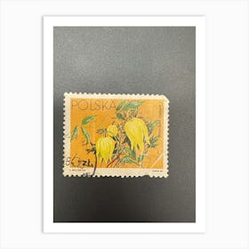 Postage Stamp Of Poland Art Print