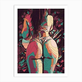 Abstract Geometric Sexy Woman 25 1 Art Print