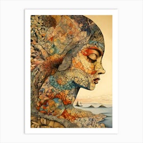 Woman'S Head 1 Art Print