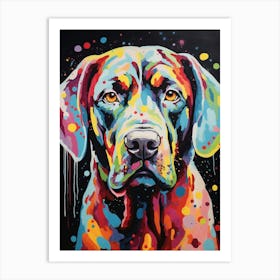 Pop Art Paint Dog 6 Art Print