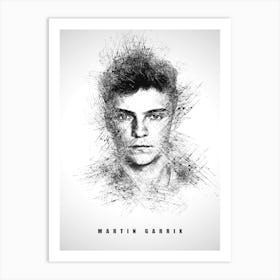 Martin Garrix Rapper Sketch Art Print