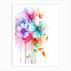 Colorful Flowers 13 Art Print