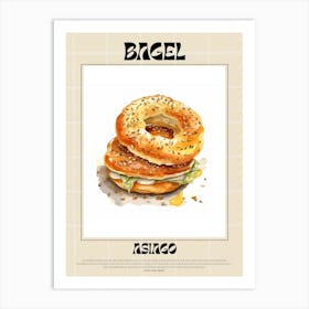Asiago Bagel 5 Art Print