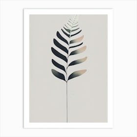 Japanese Painted Fern Simplicity Art Print