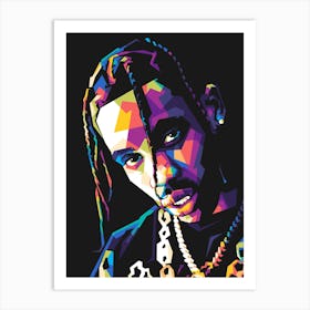 Travis Scott Wpap Art Print