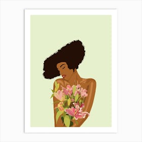 Naomis Flowers  Art Print