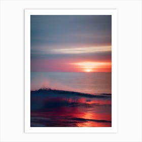 Sunset At The Beach 324 Art Print