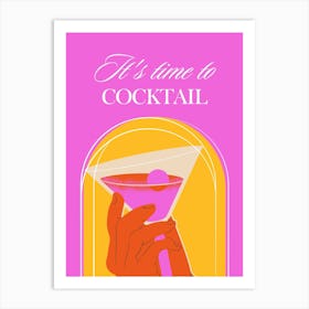 Time To Cocktail Art Print