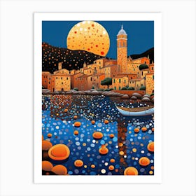 Cefalu, Italy, Illustration In The Style Of Pop Art 4 Art Print