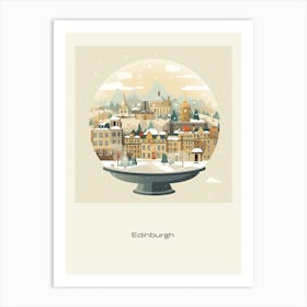 Edinburgh Scotland 4 Snowglobe Poster Art Print