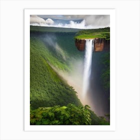 Kaieteur Falls Of The North, Guyana Realistic Photograph (3) Art Print