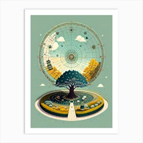 Tree In The Sky Art Print