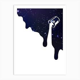 Space Background Art Print