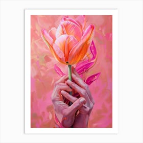 Pink Tulip Art Print