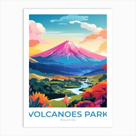 Rwanda Volcanoes Park Travel Art Print