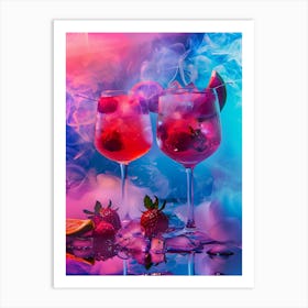 Smoky Cocktail Art Print