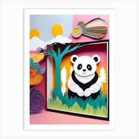 Panda Bear ~ Reimagined 1 Art Print