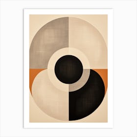 Beige Bauhaus Whispers Art Print