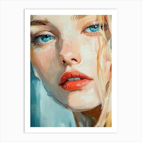 Portrait Of A Young Woman 1 Art Print