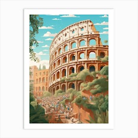 The Colosseum Rome Italy  Art Print