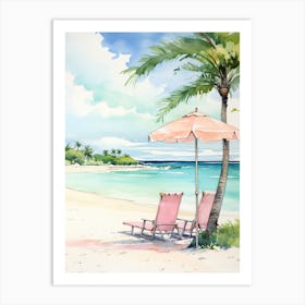 Grace Bay Beach, Turks And Caicos Islands 4 Art Print
