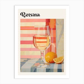 Retsina 4 Retro Cocktail Poster Art Print