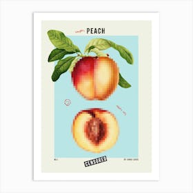 Naughty Peach Art Print