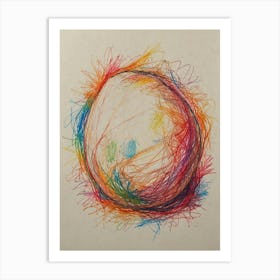 Rainbow Ball Art Print