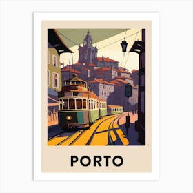 Porto Vintage Travel Poster Art Print