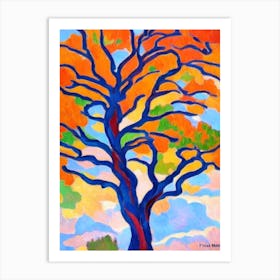 Bristlecone Pine 2 tree Abstract Block Colour Art Print