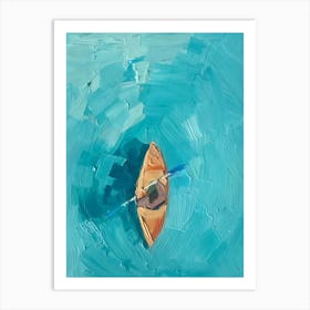 Canoe In The Water Art Print