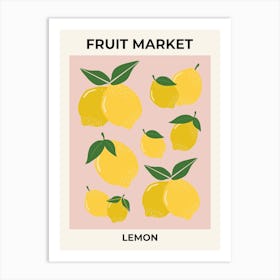 Fruit Market Lemon | 01 Art Print