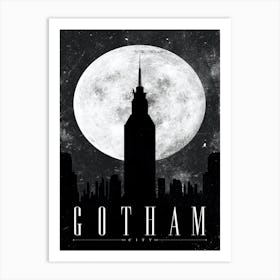 Gotham city Art Print