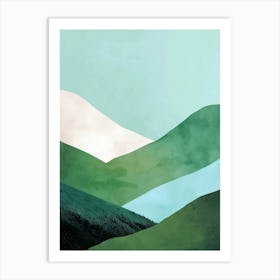 Green Mountains Art Print