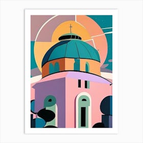 Observatory Musted Pastels Space Art Print